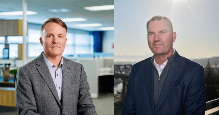 TOTE Group leadership team photo with two men in professional attire.