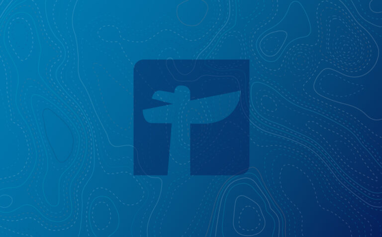 Facebook logo icon on a blue background.